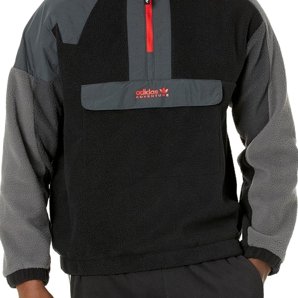 Adidas Adventure Men's Black and Gray Jacket